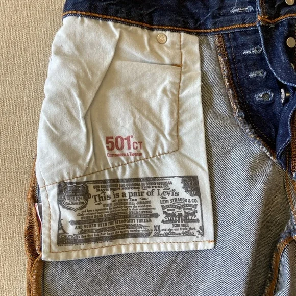 Levi's button-fly size 25 waist, cutoff denim shorts. - Picture 6 of 8